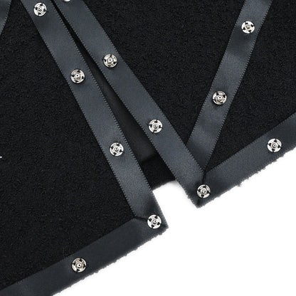 Chanel 2003 Collarless Jacket Black #38