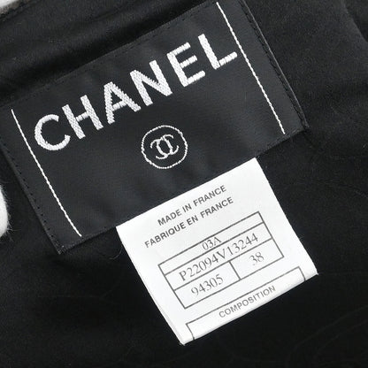 Chanel 2003 Collarless Jacket Black #38