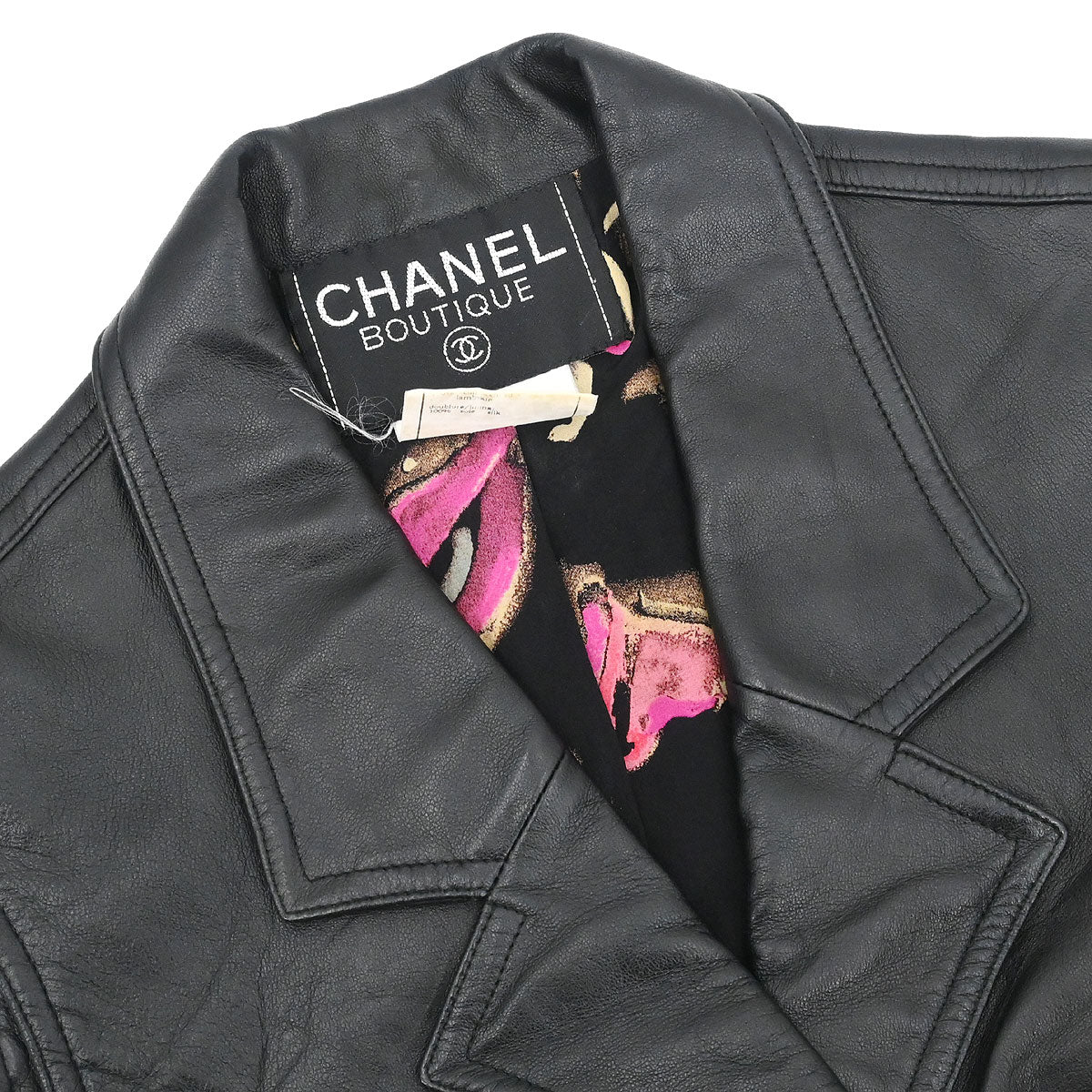 Chanel 1995 Sleeveless Single Breasted Jacket Black #38