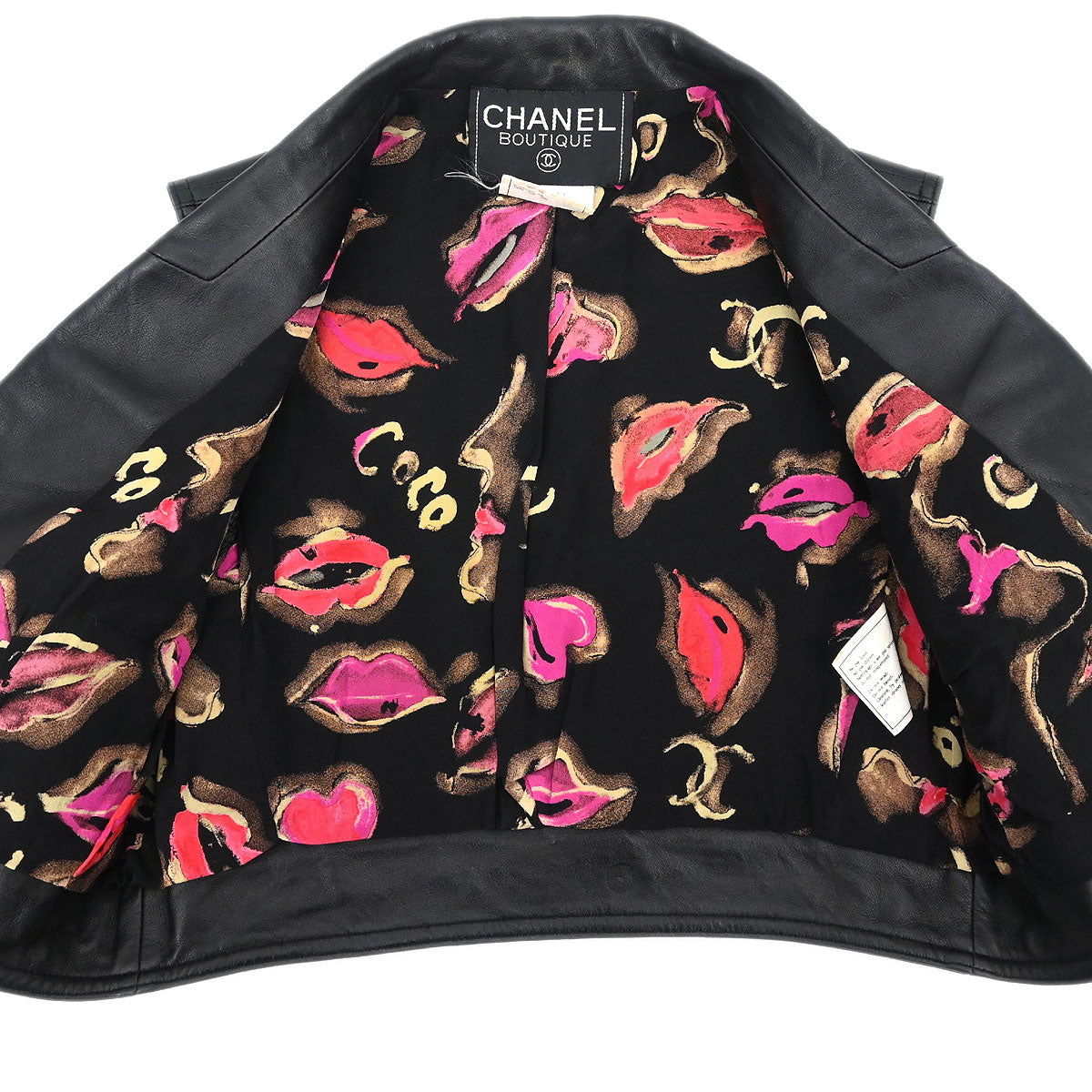 Chanel 1995 Sleeveless Single Breasted Jacket Black #38