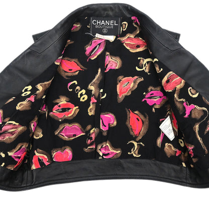 Chanel 1995 Sleeveless Single Breasted Jacket Black #38