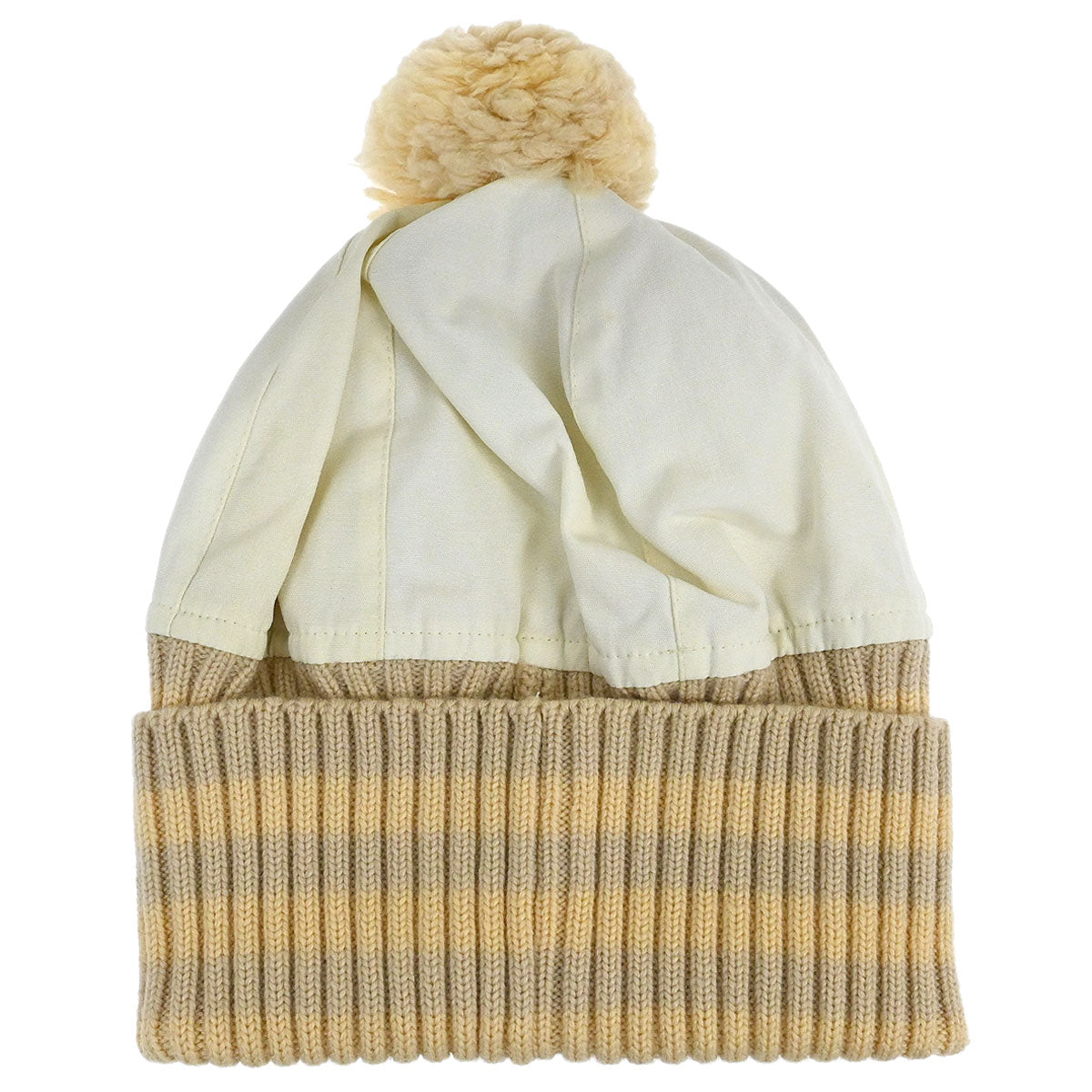 Chanel White Sport Line Knit Cap #M Small Good