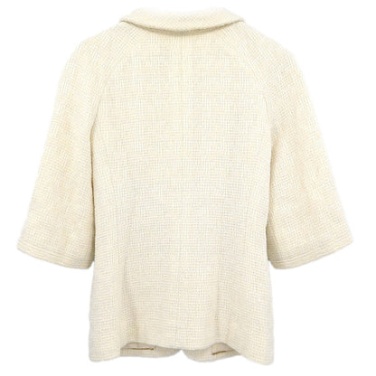 Chanel 2007 Single Breasted Jacket White #34