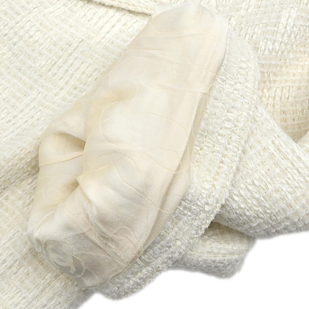 Chanel 2007 Single Breasted Jacket White #34