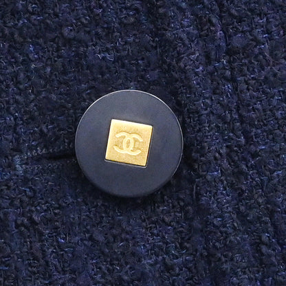 Chanel 1996 Setup Suit Jacket Skirt Navy #40