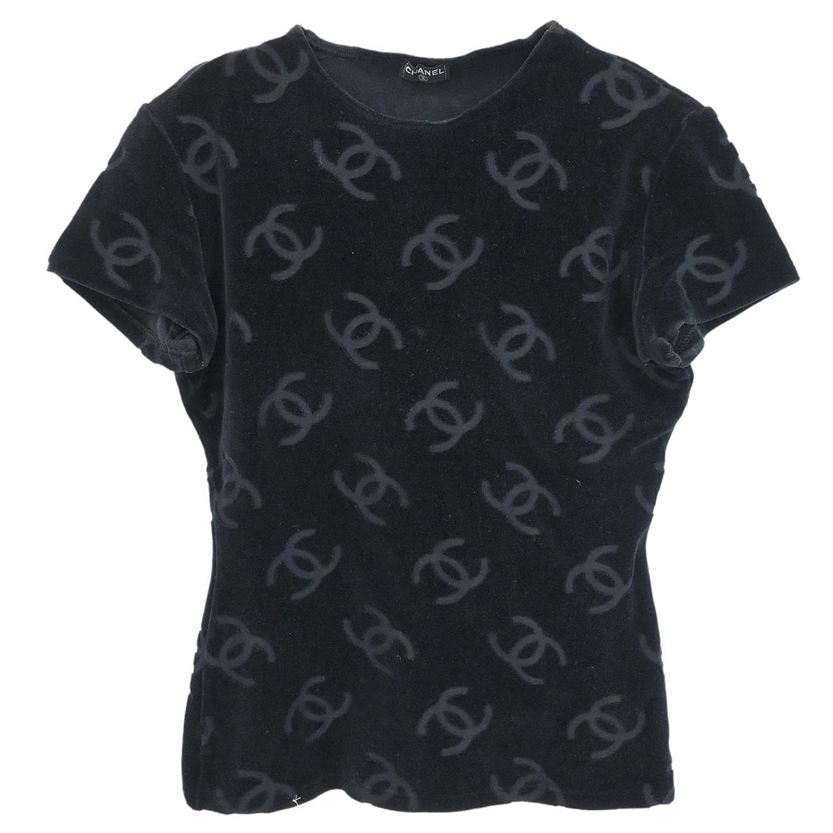 Chanel Short Sleeve Top Black #40