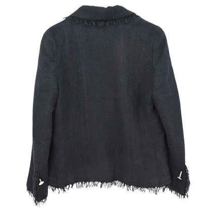 Chanel 2004 Single Breasted Jacket Black #42