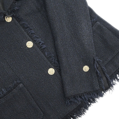 Chanel 2004 Single Breasted Jacket Black #42