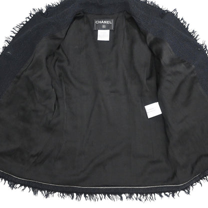 Chanel 2004 Single Breasted Jacket Black #42
