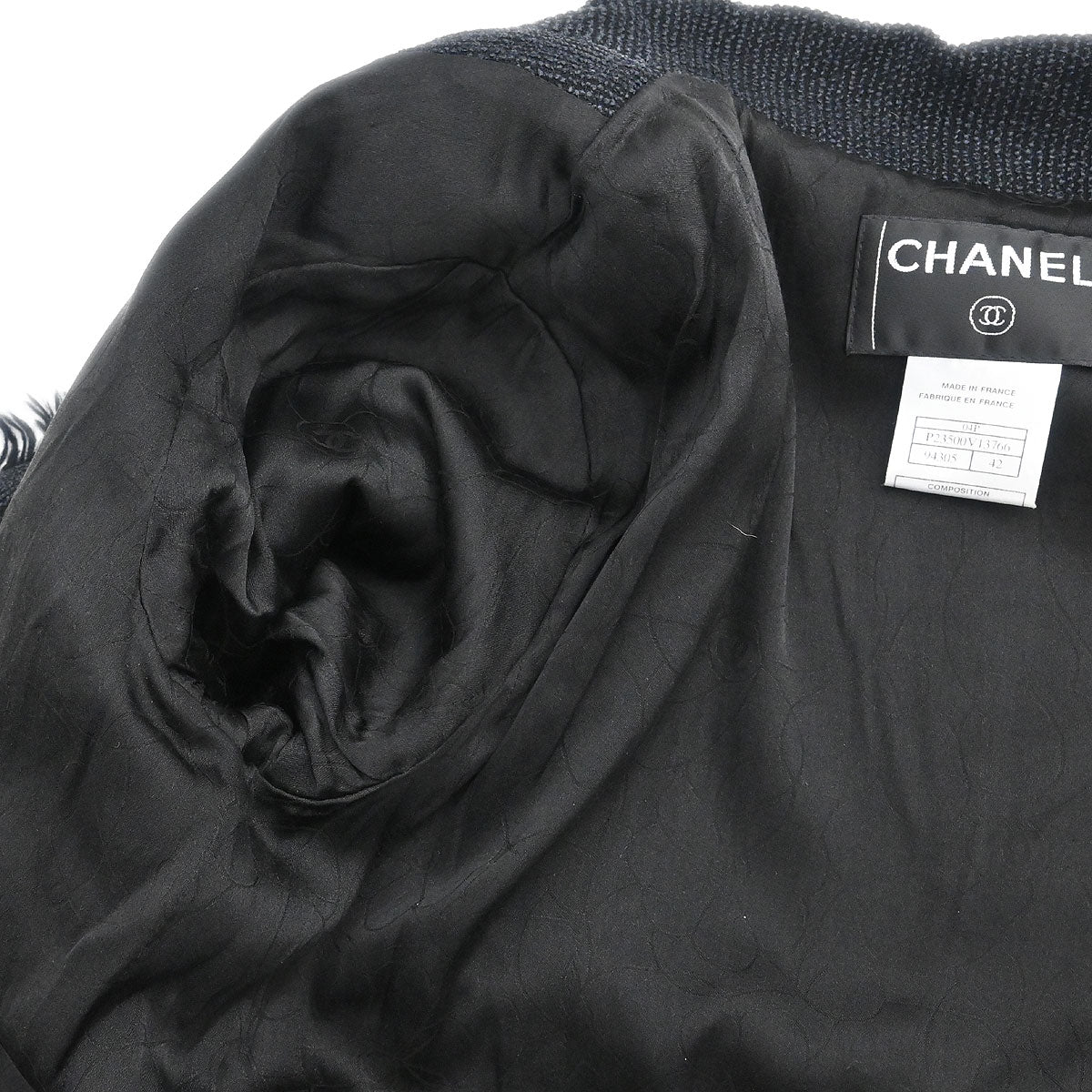 Chanel 2004 Single Breasted Jacket Black #42