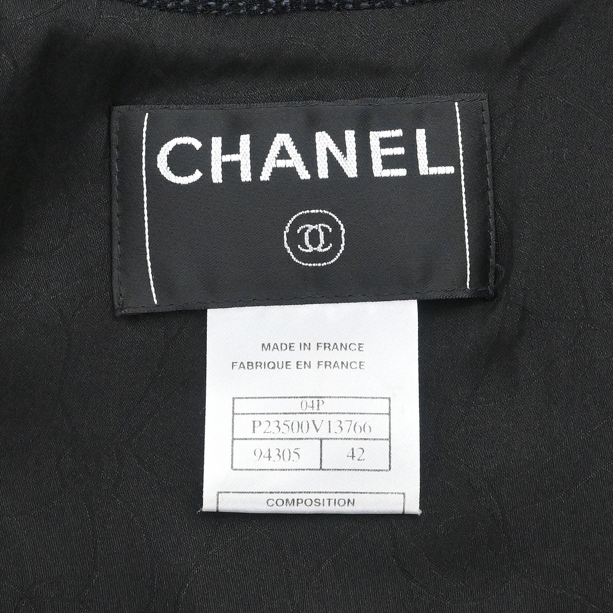 Chanel 2004 Single Breasted Jacket Black #42