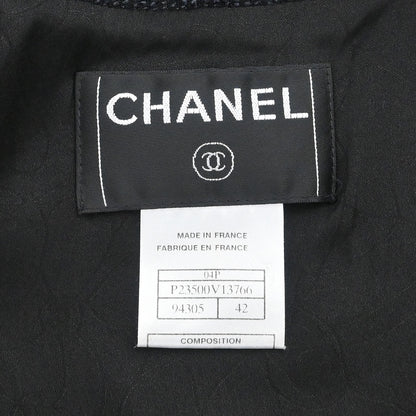 Chanel 2004 Single Breasted Jacket Black #42