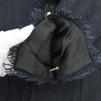 Chanel 2004 Single Breasted Jacket Black #42