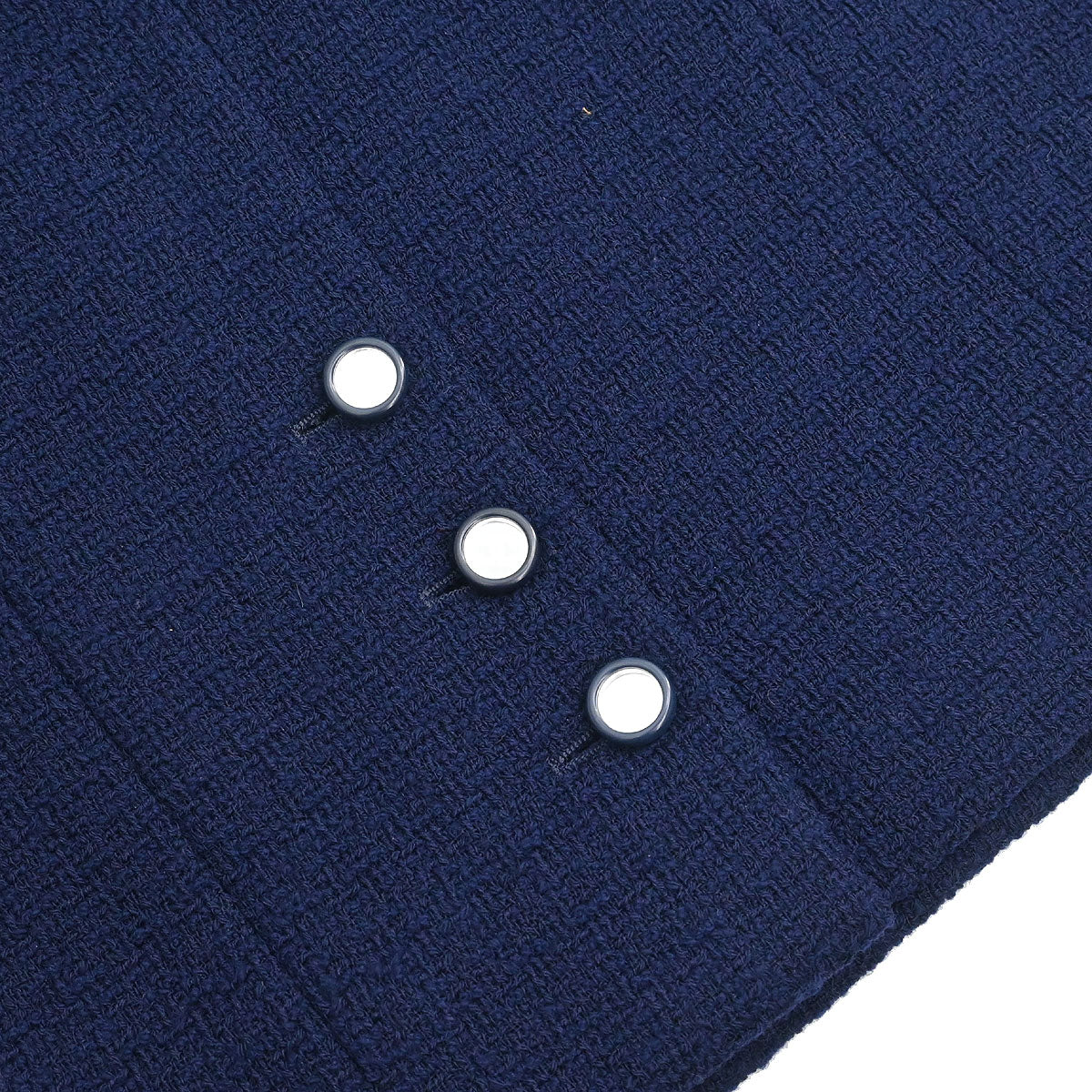Chanel Setup Suit Jacket Skirt Navy #38