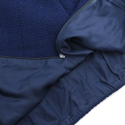 Chanel Setup Suit Jacket Skirt Navy #38