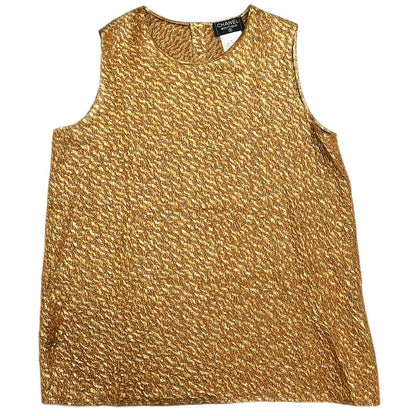 Chanel 1996 3 Setup Suit Jacket Top Skirt Brown #44