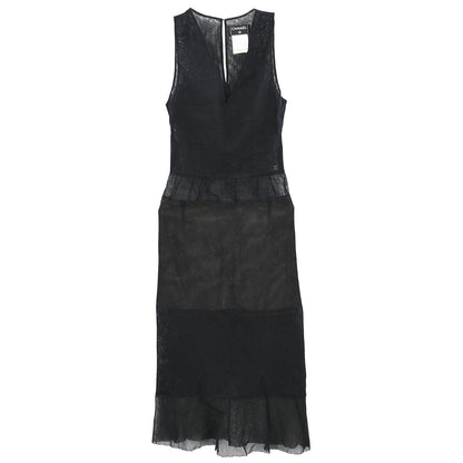 Chanel 2003 Setup Suit Top Skirt Black #34