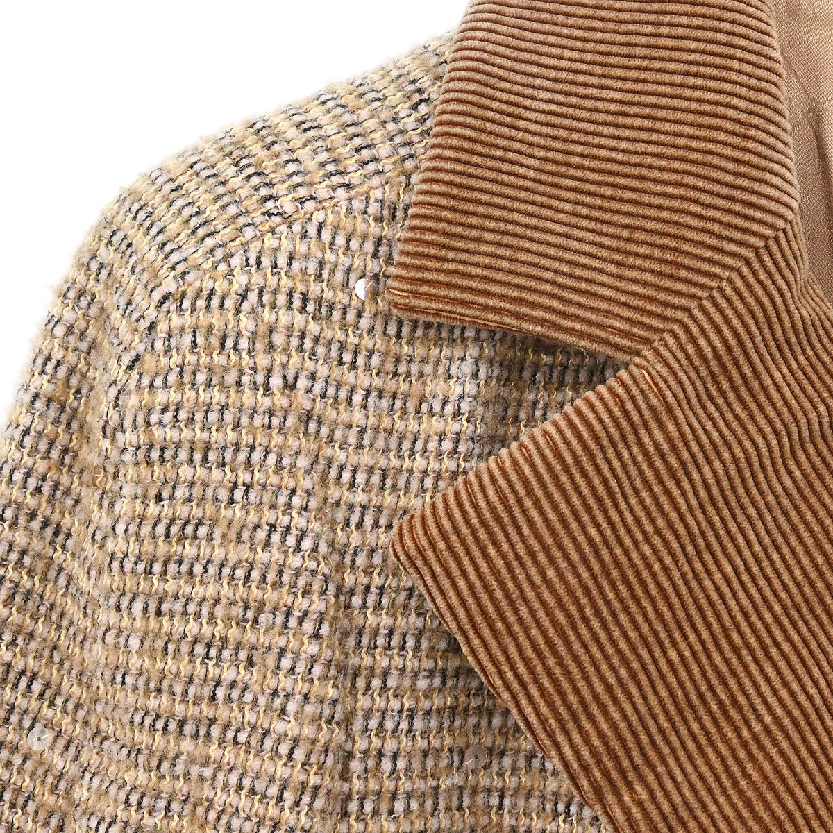 Chanel Single Breasted Jacket Brown #38