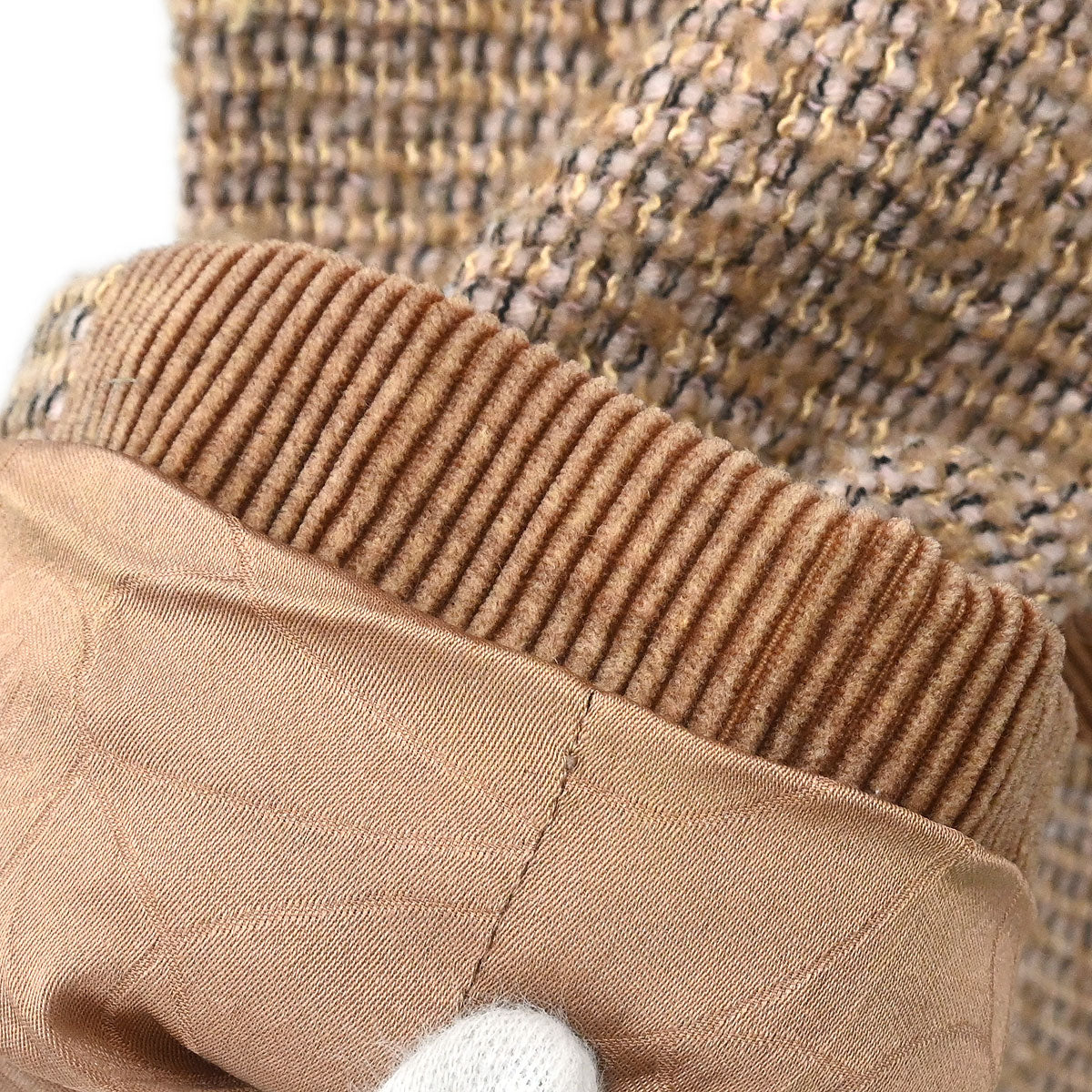 Chanel Single Breasted Jacket Brown #38