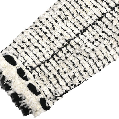 Chanel 2005 Single Breasted Collarless Jacket White #40