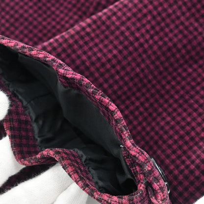 Yves Saint Laurent Setup Suit Jacket Skirt Bordeaux #M