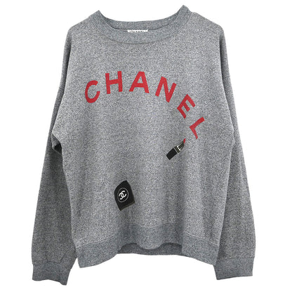 Chanel Long Sleeve Top Sweater Gray