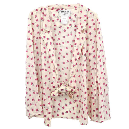 Chanel 1999 Shirt Blouse White #38