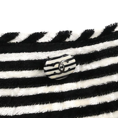 Chanel 2010 Round Neck Top Stripe Black White #38