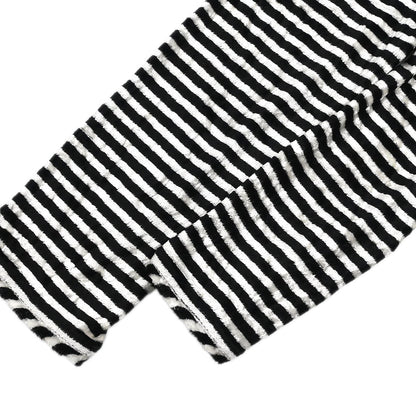 Chanel 2010 Round Neck Top Stripe Black White #38