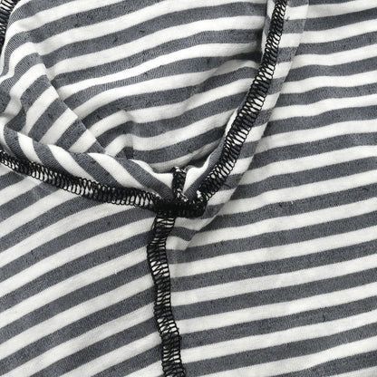 Chanel 2010 Round Neck Top Stripe Black White #38