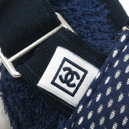 Chanel Navy Sport Line Visor Hat #One Size Small Good