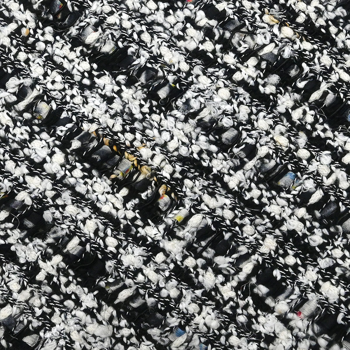 Chanel 2004 Setup Suit Jacket Skirt Tweed Black #34