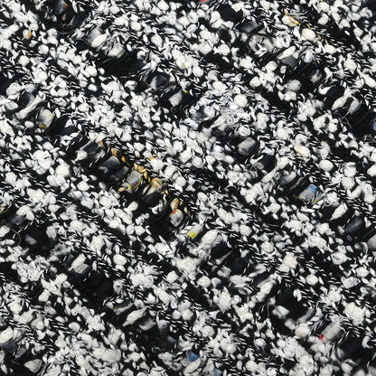 Chanel 2004 Setup Suit Jacket Skirt Tweed Black #34