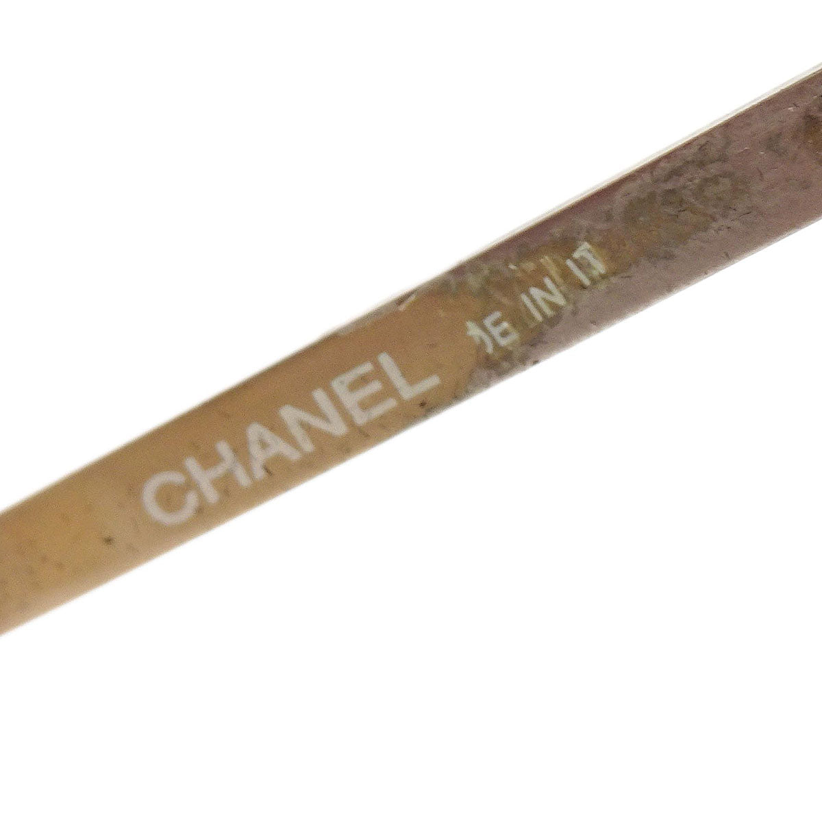 Chanel Sunglasses Eyewear Brown Rhinestone 62□15 Small Good