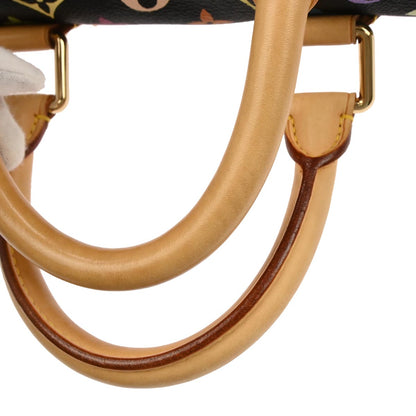 Louis Vuitton Black Monogram Multicolor Speedy 30 Handbag M92642