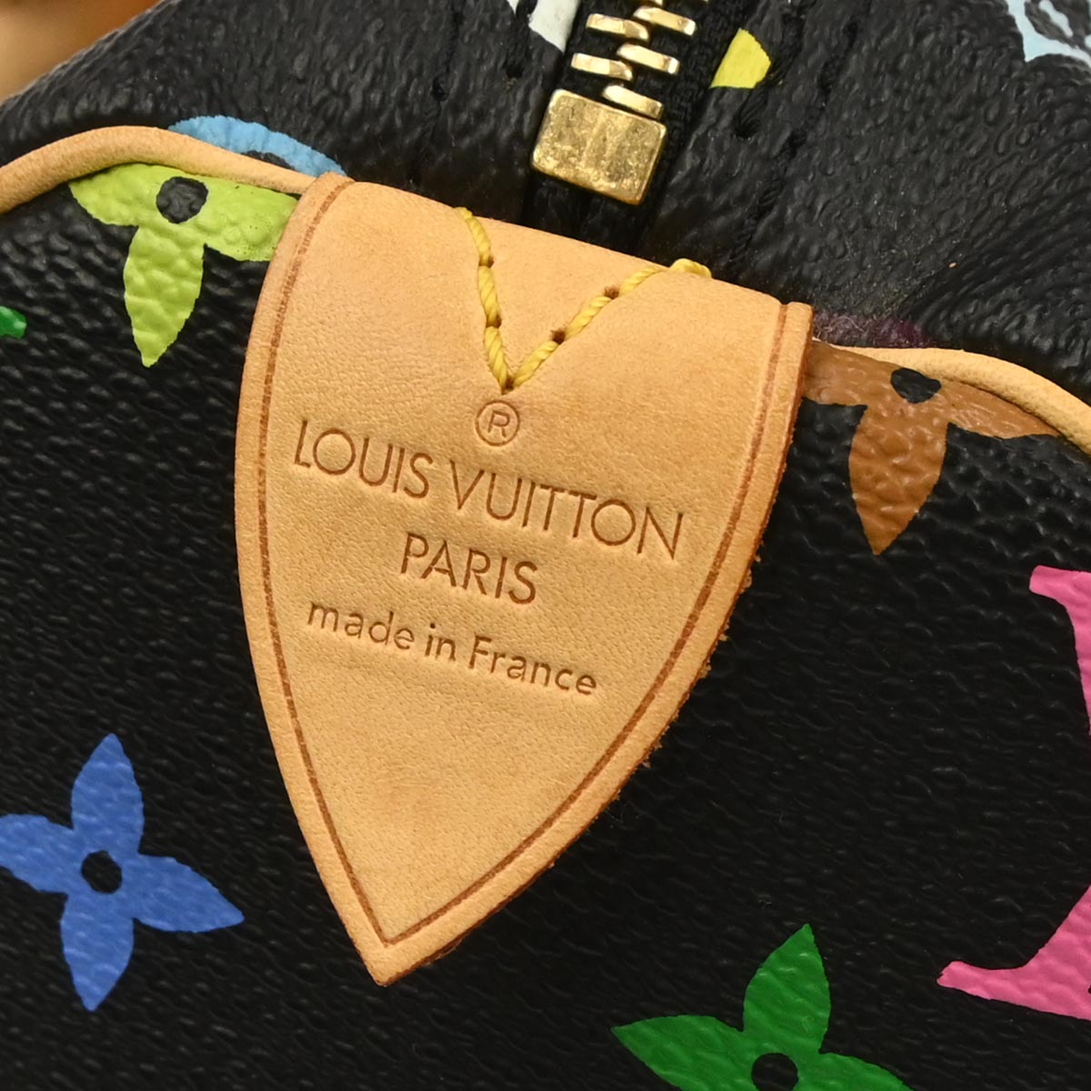 Louis Vuitton Black Monogram Multicolor Speedy 30 Handbag M92642