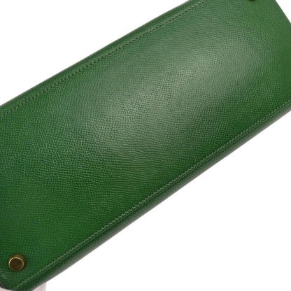 Hermes Green Courchevel Kelly 28 Retourne Handbag