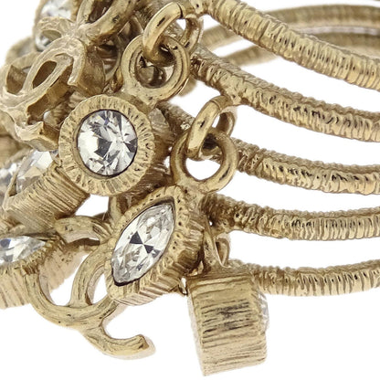 Chanel CC Ring Rhinestone Gold #53 B11A