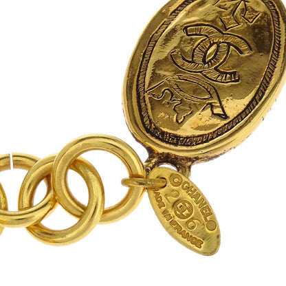 Chanel Charm Oval Gold Chain Necklace 26