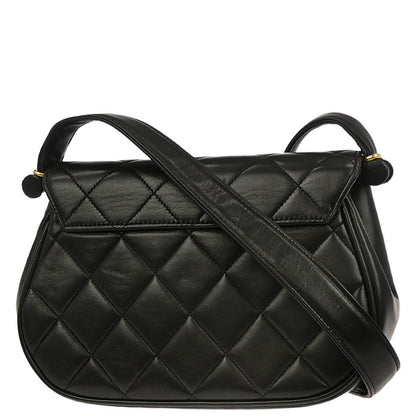 Chanel 1994-1996 Black Lambskin Shoulder Bag