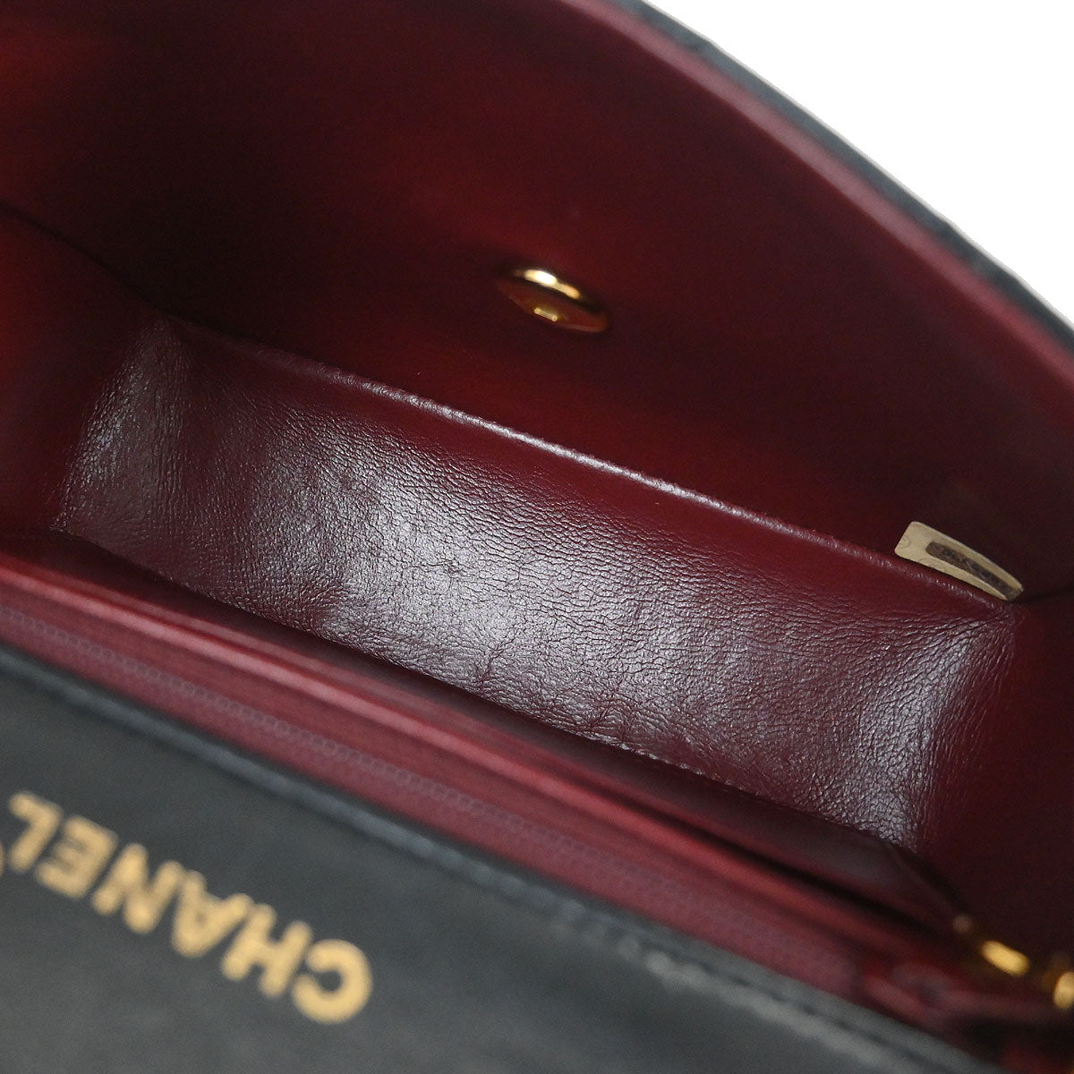 Chanel 1989-1991 Black Lambskin Mini Classic Square Flap Shoulder Bag 17