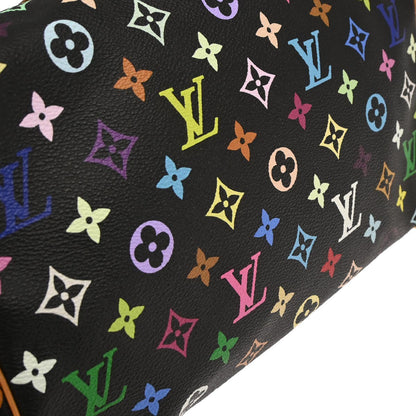 Louis Vuitton Black Monogram Multicolor Speedy 30 Handbag M92642