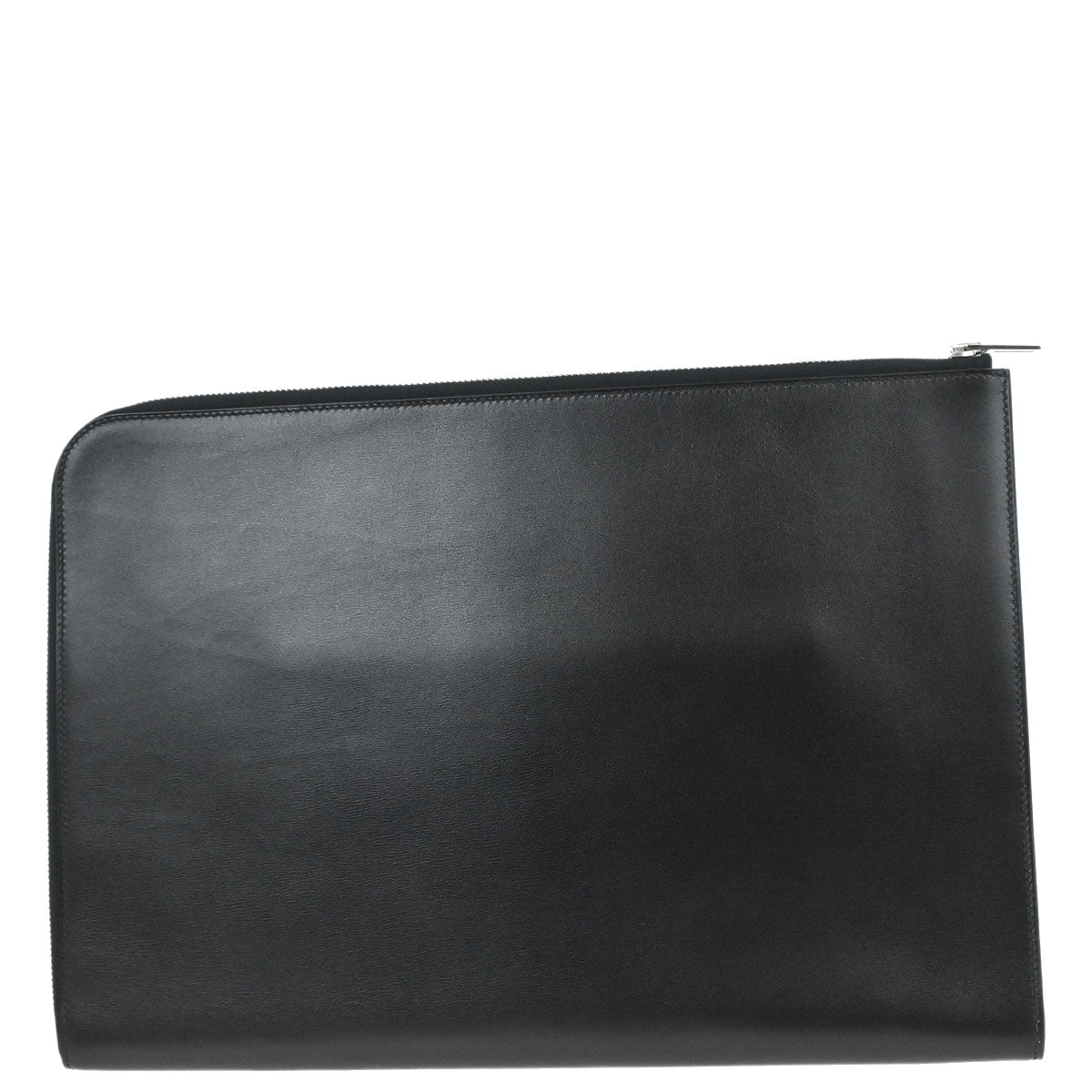 Hermes Black Box Calf Clutch Bag