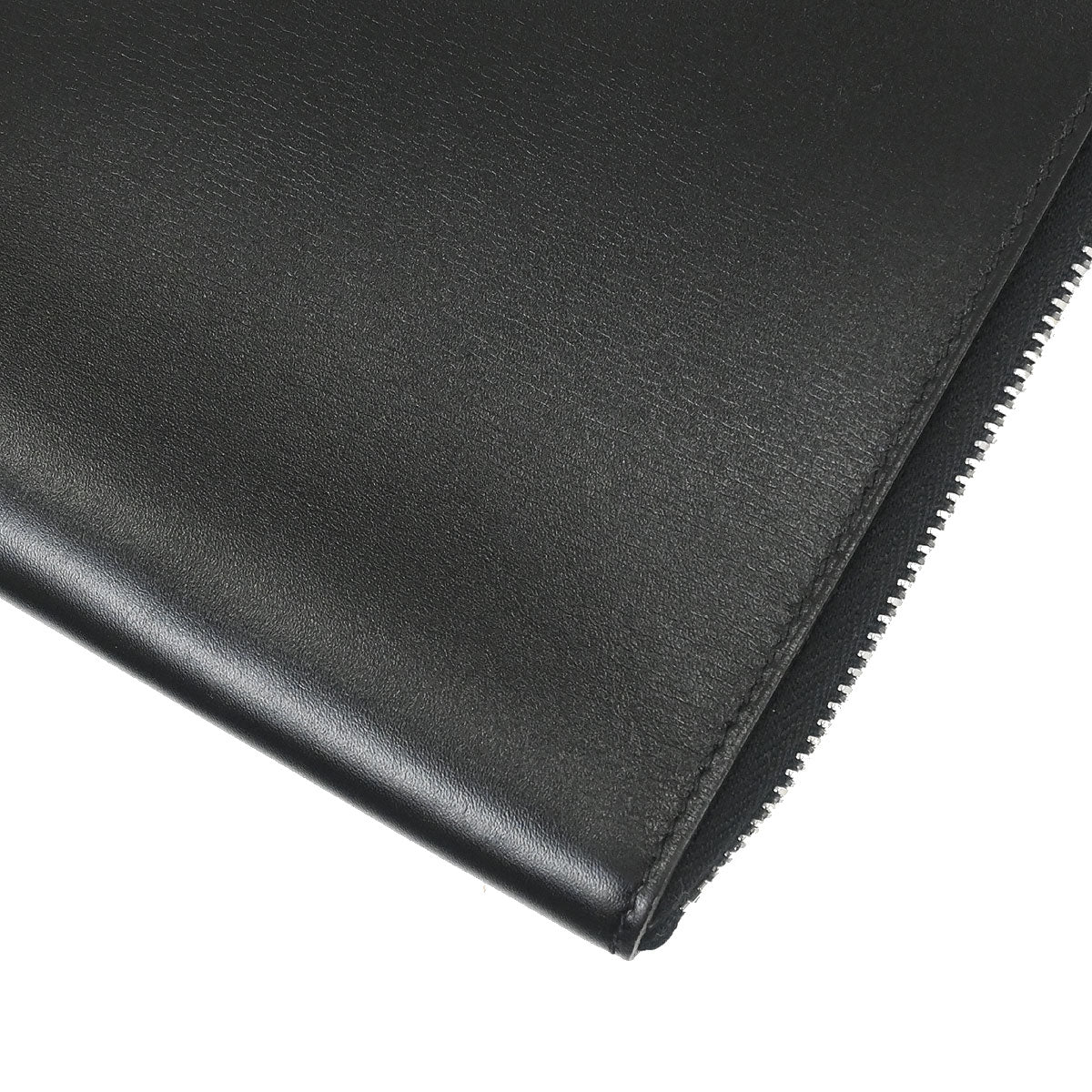 Hermes Black Box Calf Clutch Bag