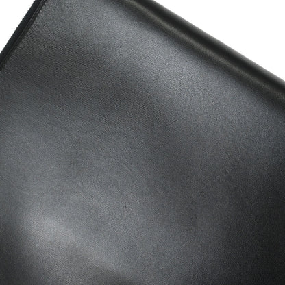 Hermes Black Box Calf Clutch Bag