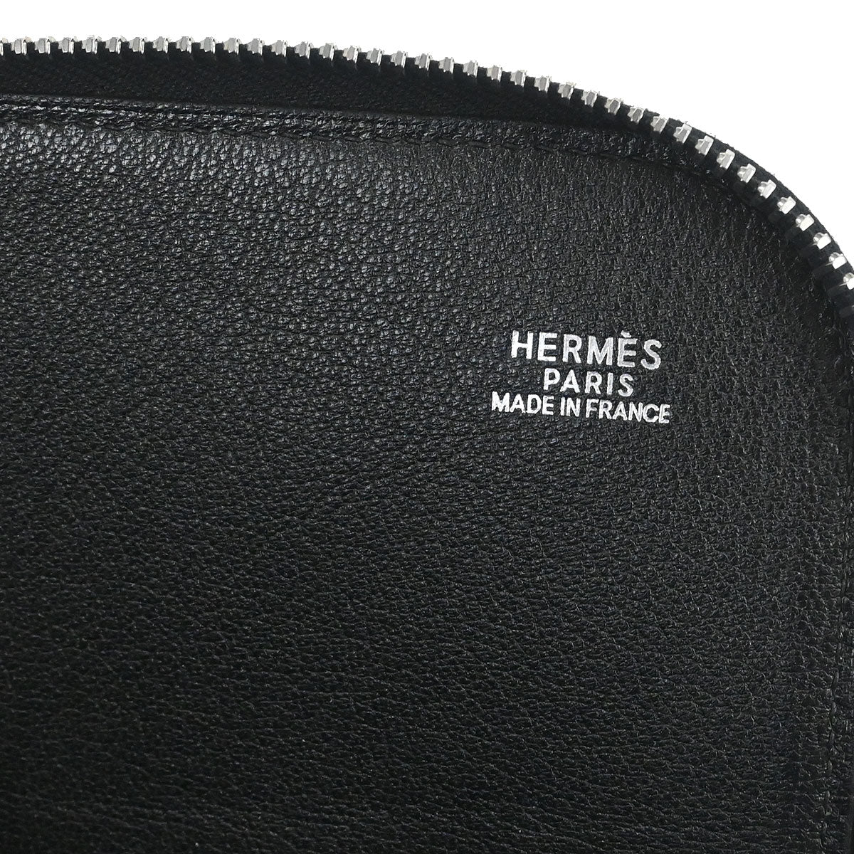 Hermes Black Box Calf Clutch Bag