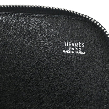 Hermes Black Box Calf Clutch Bag