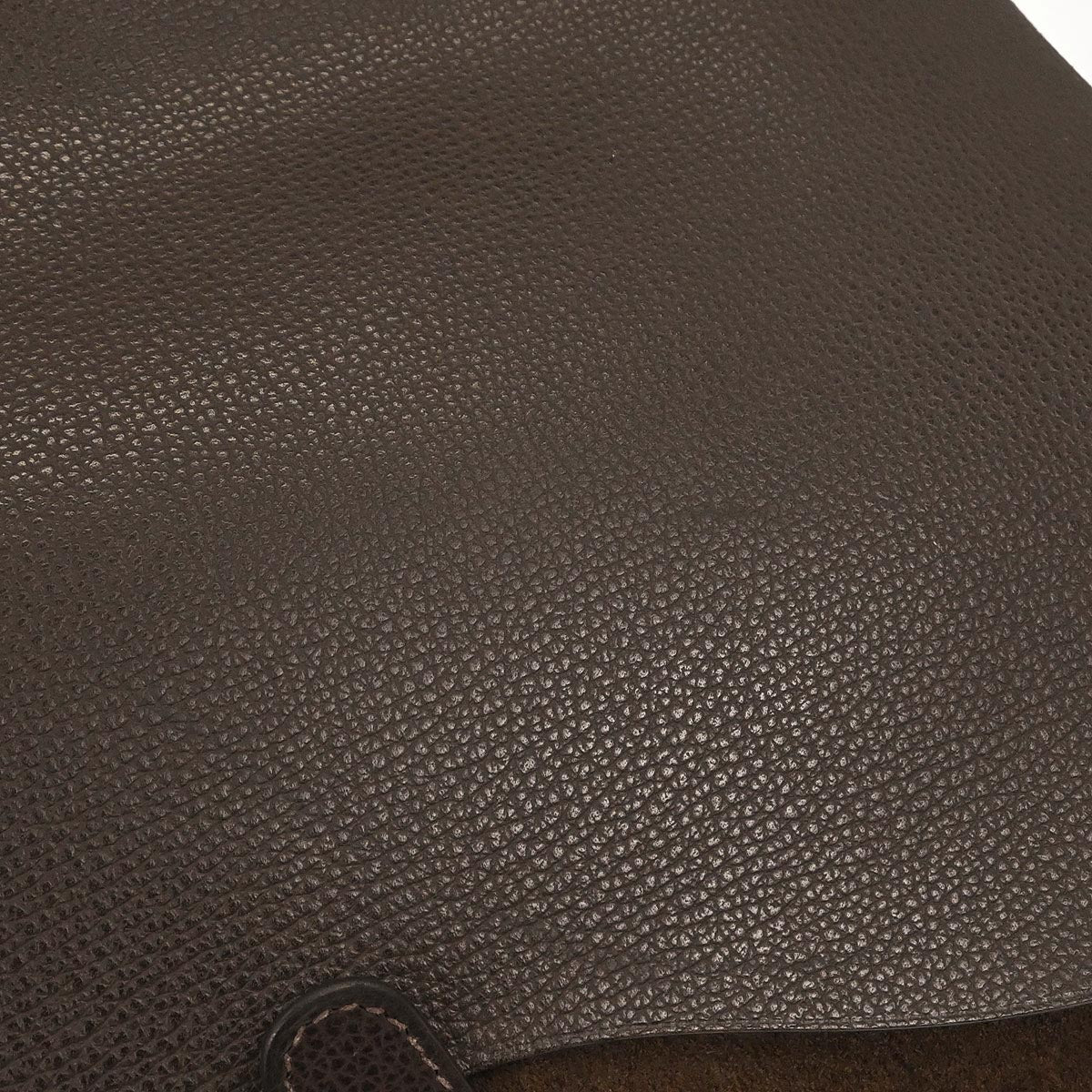 Hermes Chocolat Vache Liegee Sac Colorado GM Shoulder Bag