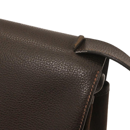 Hermes Chocolat Vache Liegee Sac Colorado GM Shoulder Bag