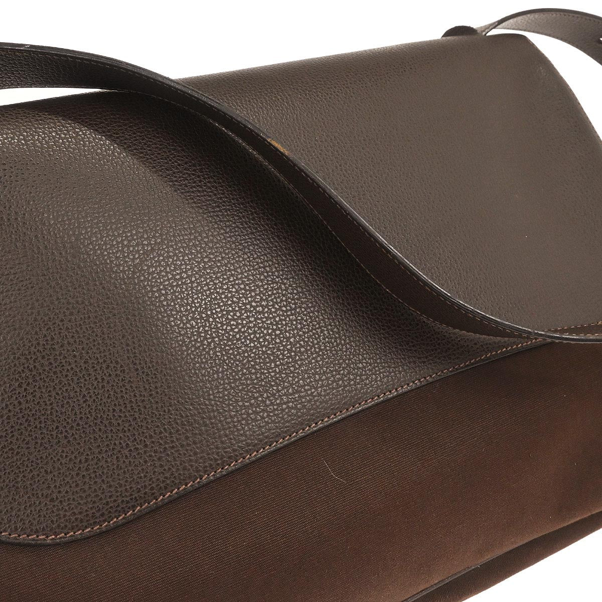 Hermes Chocolat Vache Liegee Sac Colorado GM Shoulder Bag